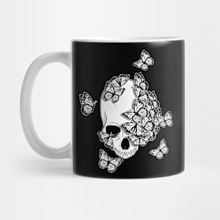 Skull and Butterflies Mug